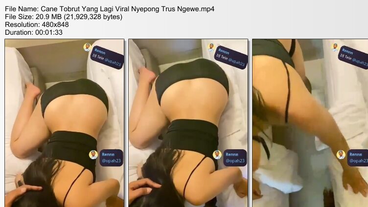 Cane Tobrut Yang Lagi Viral Nyepong Trus Ngewe